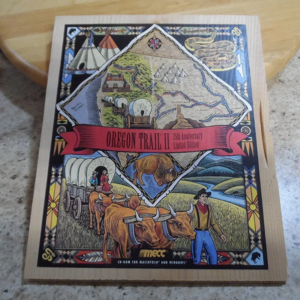 Oregon Trail II 25th Anniversary Limited Edition PC Game + Box + Strategy Guide